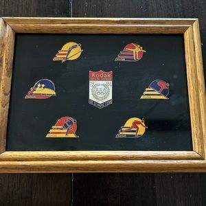 Set of Kodak Olympic Pins (in frame)